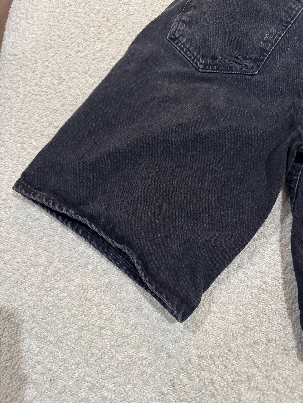 Agolde Charcoal Black High-Rise Button-Fly Jeans - Picture 9 of 12